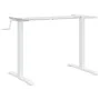 Marco de escritorio de pie acero blanco (94-135)x60x(70-114) cm de , Escritorios - Ref: Foro24-4005340, Precio: 126,38 €, Des...