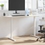 Marco de escritorio de pie acero blanco (94-135)x60x(70-114) cm de , Escritorios - Ref: Foro24-4005340, Precio: 129,09 €, Des...