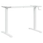 Marco de escritorio de pie acero blanco (94-135)x60x(70-114) cm de , Escritorios - Ref: Foro24-4005340, Precio: 129,09 €, Des...