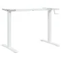 Marco de escritorio de pie acero blanco (94-135)x60x(70-114) cm de , Escritorios - Ref: Foro24-4005340, Precio: 126,38 €, Des...