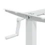 Marco de escritorio de pie acero blanco (94-135)x60x(70-114) cm de , Escritorios - Ref: Foro24-4005340, Precio: 126,38 €, Des...