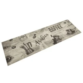 Alfombra de cocina lavable terciopelo gris café 45x150 cm de , Felpudos - Ref: Foro24-4005581, Precio: 27,02 €, Descuento: %