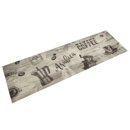 Alfombra de cocina lavable terciopelo gris café 45x150 cm de , Felpudos - Ref: Foro24-4005581, Precio: 27,02 €, Descuento: %