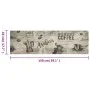 Alfombra de cocina lavable terciopelo gris café 45x150 cm de , Felpudos - Ref: Foro24-4005581, Precio: 27,02 €, Descuento: %