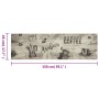 Alfombra de cocina lavable terciopelo gris café 45x150 cm de , Felpudos - Ref: Foro24-4005581, Precio: 27,58 €, Descuento: %