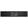 Alfombra de cocina lavable terciopelo negro taza 60x300 cm de , Felpudos - Ref: Foro24-4005595, Precio: 56,46 €, Descuento: %