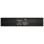 Alfombra de cocina lavable terciopelo negro taza 60x300 cm de , Felpudos - Ref: Foro24-4005595, Precio: 55,36 €, Descuento: %