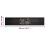 Alfombra de cocina lavable terciopelo negro taza 60x300 cm de , Felpudos - Ref: Foro24-4005595, Precio: 55,36 €, Descuento: %
