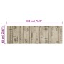Alfombra de cocina lavable terciopelo estampado valla 60x180 cm de , Felpudos - Ref: Foro24-4005639, Precio: 35,65 €, Descuen...