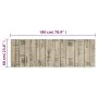 Alfombra de cocina lavable terciopelo estampado valla 60x180 cm de , Felpudos - Ref: Foro24-4005639, Precio: 33,07 €, Descuen...