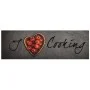 Alfombra de cocina lavable terciopelo texto Cooking 60x180 cm de , Felpudos - Ref: Foro24-4005618, Precio: 37,09 €, Descuento: %
