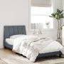 Estructura cama con luces LED terciopelo gris oscuro 90x190 cm de , Camas y somieres - Ref: Foro24-3213752, Precio: 159,55 €,...