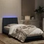 Estructura cama con luces LED terciopelo gris oscuro 90x190 cm de , Camas y somieres - Ref: Foro24-3213752, Precio: 159,55 €,...
