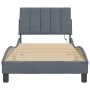 Estructura cama con luces LED terciopelo gris oscuro 90x190 cm de , Camas y somieres - Ref: Foro24-3213752, Precio: 159,55 €,...