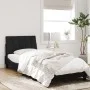 Estructura de cama con luces LED terciopelo negro 90x200 cm de , Camas y somieres - Ref: Foro24-3213759, Precio: 143,12 €, De...