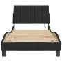 Estructura de cama con luces LED terciopelo negro 90x200 cm de , Camas y somieres - Ref: Foro24-3213759, Precio: 143,12 €, De...