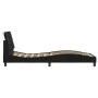 Estructura de cama con luces LED terciopelo negro 90x200 cm de , Camas y somieres - Ref: Foro24-3213759, Precio: 143,12 €, De...