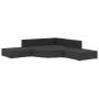 Set muebles de jardín y cojines 6 piezas ratán sintético negro de vidaXL, Conjuntos de jardín - Ref: Foro24-46752, Precio: 57...