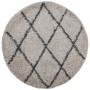 Alfombra de pelo largo moderna PAMPLONA beige antracita Ø 80 cm de , Alfombras - Ref: Foro24-375397, Precio: 20,23 €, Descuen...