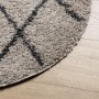 Alfombra de pelo largo moderna PAMPLONA beige antracita Ø 80 cm de , Alfombras - Ref: Foro24-375397, Precio: 20,23 €, Descuen...