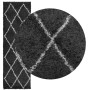 Alfombra de pelo largo moderna PAMPLONA negro y crema 80x250 cm de , Alfombras - Ref: Foro24-375407, Precio: 34,79 €, Descuen...