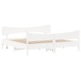 Estructura de cama con cabecero madera de pino blanco 200x200cm de , Camas y somieres - Ref: Foro24-3216370, Precio: 273,67 €...
