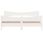 Estructura de cama con cabecero madera de pino blanco 200x200cm de , Camas y somieres - Ref: Foro24-3216370, Precio: 273,67 €...
