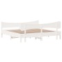 Estructura de cama con cabecero madera de pino blanco 200x200cm de , Camas y somieres - Ref: Foro24-3216370, Precio: 273,67 €...