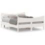 Estructura de cama con cabecero madera de pino blanco 150x200cm de , Camas y somieres - Ref: Foro24-3216379, Precio: 247,06 €...