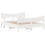 Estructura de cama con cabecero madera de pino blanco 150x200cm de , Camas y somieres - Ref: Foro24-3216379, Precio: 247,06 €...