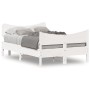 Estructura de cama con cabecero madera pino blanco 120x200 cm de , Camas y somieres - Ref: Foro24-3216385, Precio: 204,79 €, ...