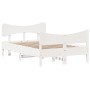 Estructura de cama con cabecero madera pino blanco 120x200 cm de , Camas y somieres - Ref: Foro24-3216385, Precio: 204,79 €, ...