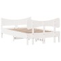 Estructura de cama con cabecero madera pino blanco 120x200 cm de , Camas y somieres - Ref: Foro24-3216385, Precio: 204,79 €, ...