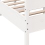 Estructura de cama con cabecero madera pino blanco 120x200 cm de , Camas y somieres - Ref: Foro24-3216385, Precio: 204,79 €, ...