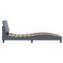 Estructura de cama con cabecero terciopelo gris oscuro 90x200cm de , Camas y somieres - Ref: Foro24-3207826, Precio: 155,07 €...