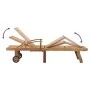 Sun lounger with solid teak table by vidaXL, Loungers - Ref: Foro24-48017, Price: 288,95 €, Discount: %