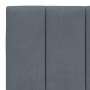 Estructura cama con cabecero terciopelo gris oscuro 100x200 cm de , Camas y somieres - Ref: Foro24-3207832, Precio: 149,00 €,...