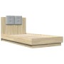Cama con cabecero madera de ingeniería roble Sonoma 90x190 cm de , Camas y somieres - Ref: Foro24-3209970, Precio: 142,43 €, ...