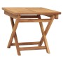 Tumbona con mesita madera maciza de teca de vidaXL, Tumbonas - Ref: Foro24-48017, Precio: 278,75 €, Descuento: %