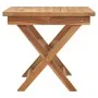 Sun lounger with solid teak table by vidaXL, Loungers - Ref: Foro24-48017, Price: 288,95 €, Discount: %