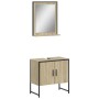 Set de muebles de baño 2 pzas madera de ingeniería roble sonoma de , Muebles de baño - Ref: Foro24-3214335, Precio: 84,92 €, ...