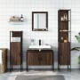 Set de muebles de baño 4 pzas madera contrachapada marrón roble de , Muebles de baño - Ref: Foro24-3214363, Precio: 229,73 €,...