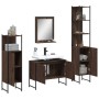 Set de muebles de baño 4 pzas madera contrachapada marrón roble de , Muebles de baño - Ref: Foro24-3214363, Precio: 229,73 €,...