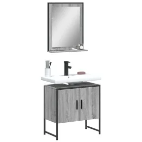 Set de muebles de baño 2 pzas madera de ingeniería gris sonoma de , Muebles de baño - Ref: Foro24-3214337, Precio: 85,96 €, D...