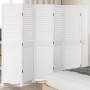 Biombo separador de 6 paneles madera maciza Paulownia blanco de , Divisores de ambientes - Ref: Foro24-358841, Precio: 160,41...