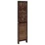 Biombo separador de 4 paneles madera paulownia marrón oscuro de , Divisores de ambientes - Ref: Foro24-358705, Precio: 105,91...