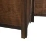 Biombo separador de 4 paneles madera paulownia marrón oscuro de , Divisores de ambientes - Ref: Foro24-358705, Precio: 105,91...