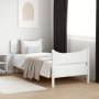 Estructura de cama con cabecero madera de pino blanca 90x200 cm de , Camas y somieres - Ref: Foro24-3216391, Precio: 165,24 €...