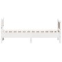 Estructura de cama con cabecero madera de pino blanca 90x200 cm de , Camas y somieres - Ref: Foro24-3216391, Precio: 165,24 €...