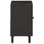 Armario de lavabo de baño madera maciza mango negro 62x33x58 cm de , Tocadores de baño - Ref: Foro24-356838, Precio: 107,29 €...